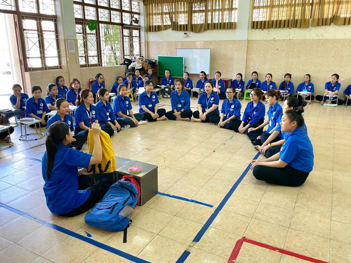 Sinh viên Trường Cao đẳng Sư phạm Trung ương Nha Trang. (Ảnh: NTCC).