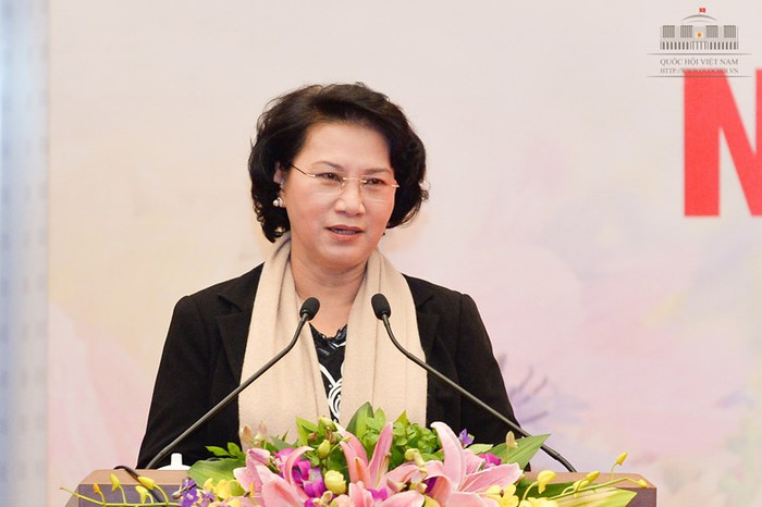 Bà Nguyễn Thị Kim Ngân - Ủy viên Bộ Chính trị, Phó Chủ tịch Quốc hội khóa XIII, được giới thiệu bầu giữ chức Chủ tịch Quốc hội khóa XIV, Chủ tịch Hội đồng bầu cử quốc gia. ảnh: Trung tâm thông tin Quốc hội. Bà Nguyễn Thị Kim Ngân - Ủy viên Bộ Chính trị, Phó Chủ tịch Quốc hội khóa XIII, được giới thiệu bầu giữ chức Chủ tịch Quốc hội khóa XIV, Chủ tịch Hội đồng bầu cử quốc gia. ảnh: Trung tâm thông tin Quốc hội.