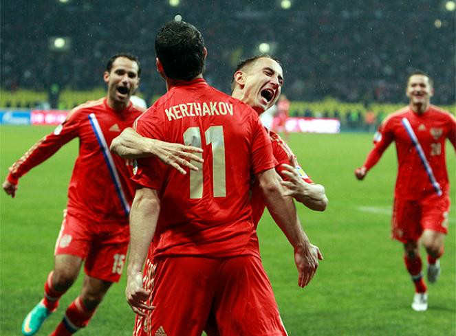 Nga có bàn thắng mở tỷ số từ rất sớm.