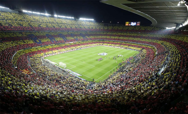 "Pháo đài hoa" Barca đón Real. "Pháo đài hoa" Barca đón Real.