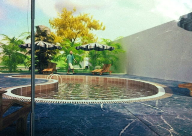 khu hồ nước bên cạnh Lầu Bát giác khu hồ nước bên cạnh Lầu Bát giác