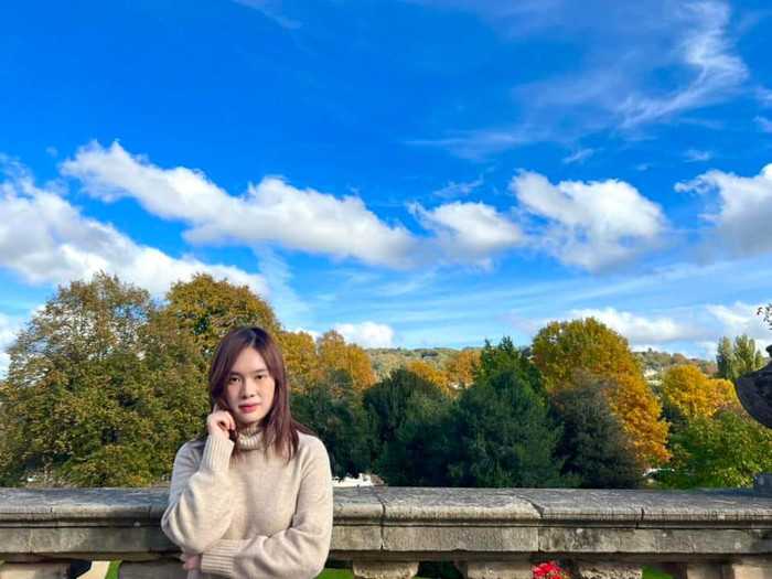 Nhã Uyên không chỉ giành thành tích cao trong học tập mà còn luôn nhiệt tình tham gia các hoạt động ngoại khóa. Ảnh: Nhân vật cung cấp