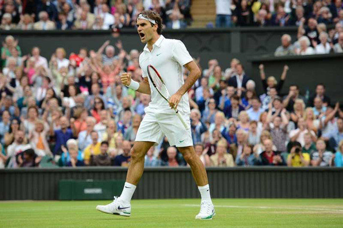 Federer có 3 break point ở ván thứ 6 nhưng để cho Djokovic cân bằng 40-40 trước khi rút ngắn 2-4. Tuy nhiên những cú serve hiểm hóc của tay vợt người Thụy Sĩ buộc Djokovic chấp nhận thất bại với tỷ số set đấu 3-6. Federer thắng chung cuộc 3-1 với tỷ số các set là 6-3, 3-6, 6-4 và 6-3.. Federer có 3 break point ở ván thứ 6 nhưng để cho Djokovic cân bằng 40-40 trước khi rút ngắn 2-4. Tuy nhiên những cú serve hiểm hóc của tay vợt người Thụy Sĩ buộc Djokovic chấp nhận thất bại với tỷ số set đấu 3-6. Federer thắng chung cuộc 3-1 với tỷ số các set là 6-3, 3-6, 6-4 và 6-3..