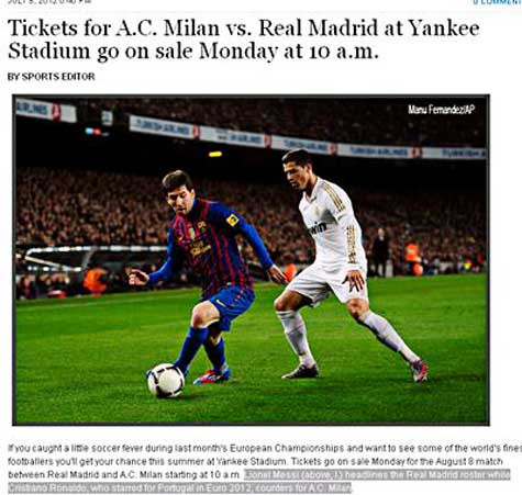 Phần bôi đen ghi rõ Lionel Messi dẫn đầu Real Madrid để đối đầu AC Milan của.... Cristiano Ronaldo Phần bôi đen ghi rõ Lionel Messi dẫn đầu Real Madrid để đối đầu AC Milan của.... Cristiano Ronaldo