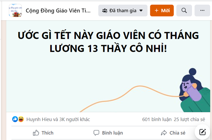 Ảnh chụp màn hình trên Facebook - Sơn Quang Huyến