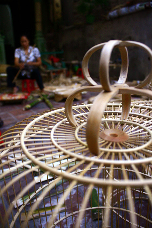 Những chiếc lồng chim dở dang đang chờ hoàn thiện Những chiếc lồng chim dở dang đang chờ hoàn thiện