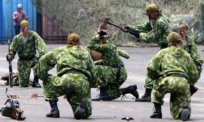 Thao diễn trận giả ở Vladivostok. Thao diễn trận giả ở Vladivostok.