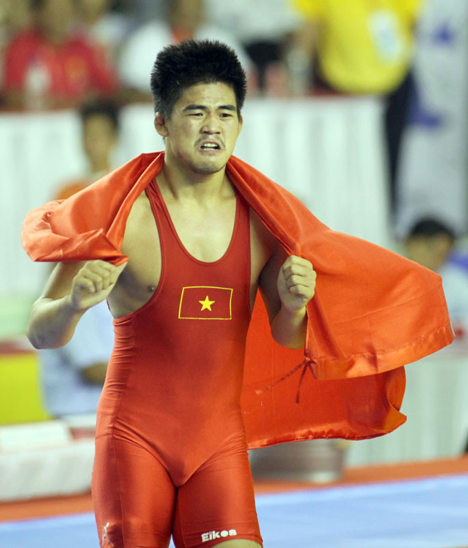 HCV của Tuấn Anh hoàn tất cú hat-trick Vàng của môn Vật