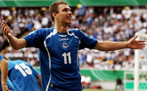 Edin Dzeko là mối đe dọa số 1 của Bồ Đào Nha