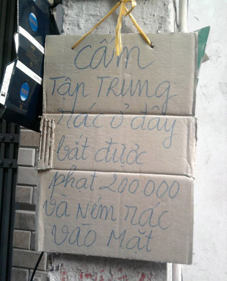 Lời răn đe mạnh mẽ.