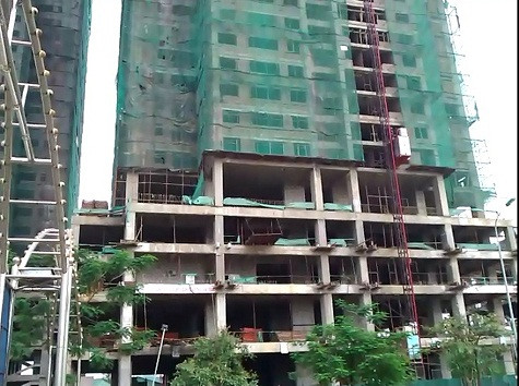 Công trường ngổn ngang nhưng không có dấu hiệu thi công. Công trường ngổn ngang nhưng không có dấu hiệu thi công.