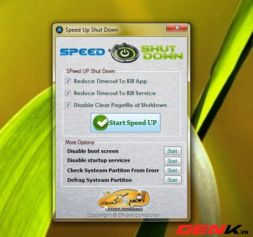 Rút ngắn thời gian Shutdown chỉ với 1 cú nhấp chuột ảnh 2 Rút ngắn thời gian Shutdown chỉ với 1 cú nhấp chuột ảnh 2