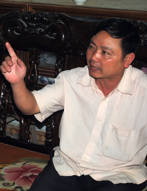 Ông Lương Văn Quân kể lại sự việc.