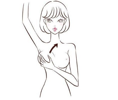 Bước 3: Mở rộng 5 ngóng tay, dùng bụng đầu ngón tay bóp nhẹ vào ngực để kiểm tra có khối u hay không? Bước 3: Mở rộng 5 ngóng tay, dùng bụng đầu ngón tay bóp nhẹ vào ngực để kiểm tra có khối u hay không?