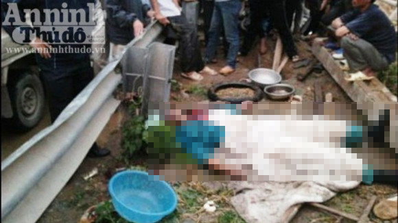 Hiện trường vụ tai nạn làm anh Hiếu tử vong Hiện trường vụ tai nạn làm anh Hiếu tử vong