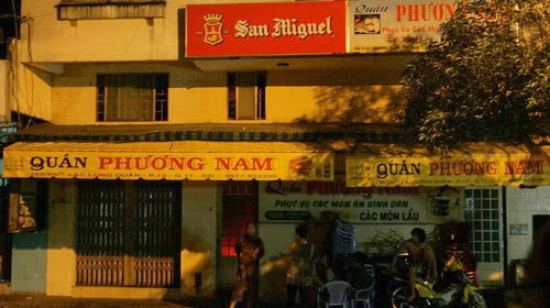 Quán Phương Nam - nơi xảy ra hỗn chiến - Ảnh: Đại Việt