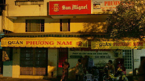 Quán Phương Nam - nơi xảy ra hỗn chiến - Ảnh: Đại Việt Quán Phương Nam - nơi xảy ra hỗn chiến - Ảnh: Đại Việt