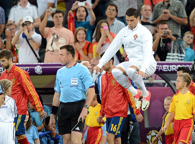 Ronaldo rất tự tin trước trận đấu.