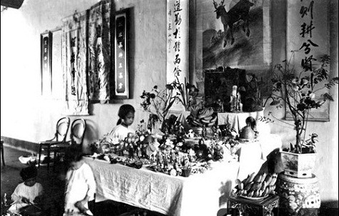 Sắp cỗ trung thu Sắp cỗ trung thu