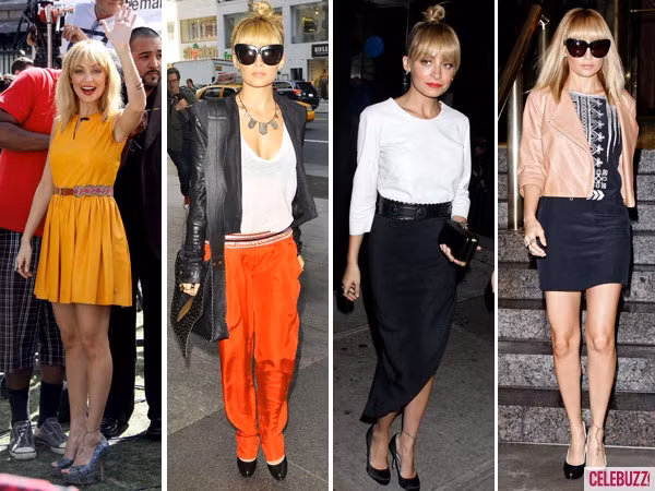 Rõ ràng trong tuần này, bà mẹ hai con Nicole Richie là bà mẹ sành điệu và thời trang nhất. Cô liên tục xuất hiện với những bộ cánh với nhiều kiểu dáng và chất liệu khác nhau để quảng bá cho show Fashion Star mới của cô. Có vẻ như sau khi có con, Nicole đã trở thành một con người hoàn toàn khác, không là cô nàng ưa tiệc tùng như xưa.