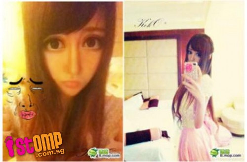 Thời gian gần đây, cư dân mạng Trung Quốc truyền tay nhau những bức ảnh của một cô gái tên là Koko. Dù sở hữu làn da trắng và đôi mắt to như búp bê, ảnh của Koko vẫn khiến người xem “giật mình” vì không rõ gương mặt cô là sản phẩm của photoshop "quá tay" hay phẫu thuật thẩm mỹ khuôn mặt. Gương mặt của Koko rất thanh tú, tuy nhiên khuôn mặt lại có dạng “tam giác” khiến cho đôi mắt đeo lens trở nên to quá cỡ và toàn bộ khuôn mặt không hề cân đối. Thời gian gần đây, cư dân mạng Trung Quốc truyền tay nhau những bức ảnh của một cô gái tên là Koko. Dù sở hữu làn da trắng và đôi mắt to như búp bê, ảnh của Koko vẫn khiến người xem “giật mình” vì không rõ gương mặt cô là sản phẩm của photoshop "quá tay" hay phẫu thuật thẩm mỹ khuôn mặt. Gương mặt của Koko rất thanh tú, tuy nhiên khuôn mặt lại có dạng “tam giác” khiến cho đôi mắt đeo lens trở nên to quá cỡ và toàn bộ khuôn mặt không hề cân đối.