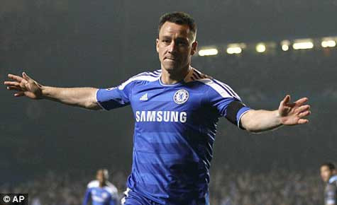 Terry không thể ra sân tại Etihad nhưng chắc chắn sẽ đá trận gặp Tottenham