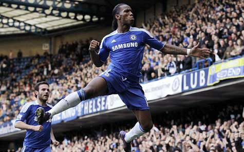 Drogba mang lại thắng lợi đầu tiên của Chelsea triều đại Di Matteo ở giải Ngoại hạng Drogba mang lại thắng lợi đầu tiên của Chelsea triều đại Di Matteo ở giải Ngoại hạng