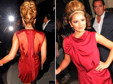 Cheryl Cole rực rỡ trong bộ váy đỏ