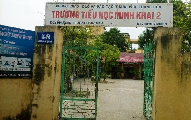 Trường tiểu học Minh Khai 2, nơi xảy ra lạm thu đầu năm học 2016-2017 (Ảnh ND) Trường tiểu học Minh Khai 2, nơi xảy ra lạm thu đầu năm học 2016-2017 (Ảnh ND)