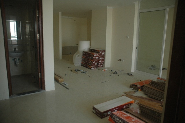 Gạch ốp vẫn còn nằm dưới sàn nhà... Gạch ốp vẫn còn nằm dưới sàn nhà...