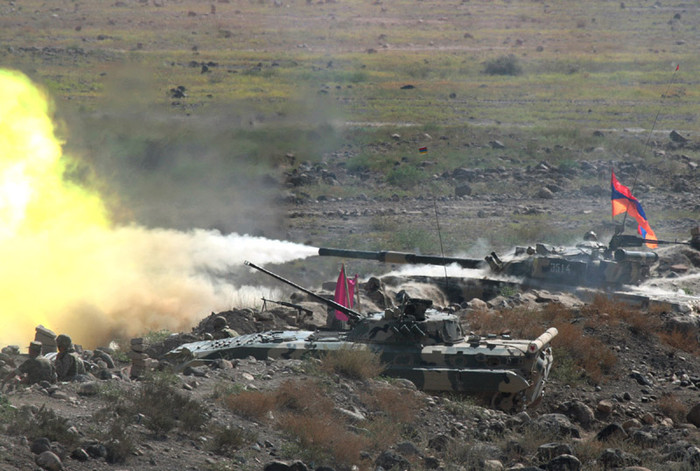 Cuộc tập trận chung của Lực lượng tập thể phản ứng nhanh (KSOR) của các nước Tổ chức Hiệp ước an ninh tập thể (CSTO) bắt đầu ngày 15/9 gồm Nga, Armenia, Belarus, Kazakhstan, Kyrgyzstan và Tajikistan.