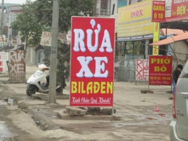 "Trùm" rửa xe. "Trùm" rửa xe.
