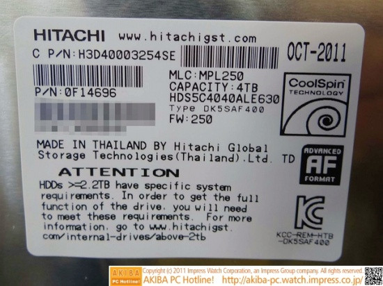 Hitachi sản xuất được ổ cứng 4TB đầu tiên trên thế giới ảnh 2 Hitachi sản xuất được ổ cứng 4TB đầu tiên trên thế giới ảnh 2