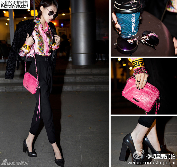 Lâm Bằng áo choàng đen, sơ mi retro họa tiết hoa văn Lâm Bằng áo choàng đen, sơ mi retro họa tiết hoa văn