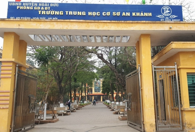 Trường trung học cơ sở An Khánh. Ảnh: Nhật Cường. Trường trung học cơ sở An Khánh. Ảnh: Nhật Cường.
