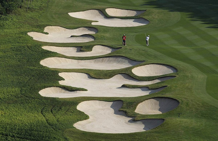 Khung cảnh sân golf Đông Quan, nơi tổ chức giải vô địch WGC-HSBC tại tỉnh Quảng Đông, Trung Quốc. Khung cảnh sân golf Đông Quan, nơi tổ chức giải vô địch WGC-HSBC tại tỉnh Quảng Đông, Trung Quốc.
