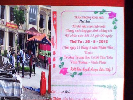 Khuôn viên trường thành khuôn viên đám cưới linh đình (ảnh PLXH). Khuôn viên trường thành khuôn viên đám cưới linh đình (ảnh PLXH).