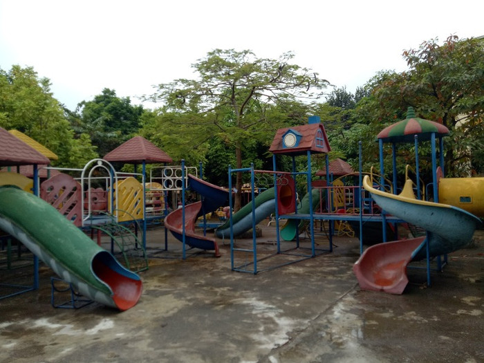 Khuôn viên Trường mầm non Xuân Hòa. Ảnh: Nhân Minh Khuôn viên Trường mầm non Xuân Hòa. Ảnh: Nhân Minh