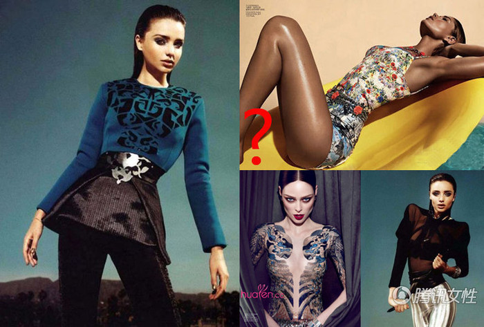 Miranda Kerr với bức ảnh thiếu mất một chân. Miranda Kerr với bức ảnh thiếu mất một chân.