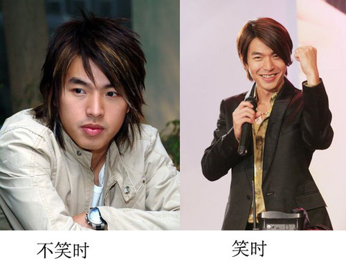 Hàm răng Lý Uy mắc khuyết điểm nên anh chàng cần phải điều chỉnh nụ cười ở mức độ vừa phải.