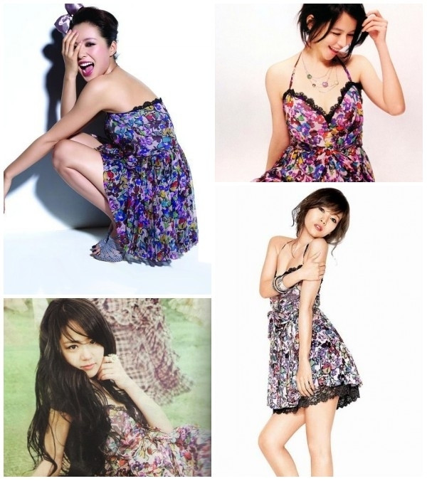 Váy hoa xinh xắn, người thì dùng để khoe vẻ đáng yêu, người thì khoe dáng chân dài, người lại khoe vòng một. Váy hoa xinh xắn, người thì dùng để khoe vẻ đáng yêu, người thì khoe dáng chân dài, người lại khoe vòng một.
