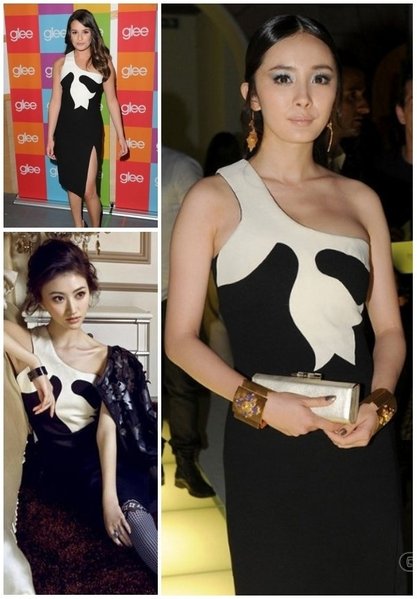 Sao Âu, sao Á đều cùng chọn váy đen trắng huyền bí. Sao Âu, sao Á đều cùng chọn váy đen trắng huyền bí.