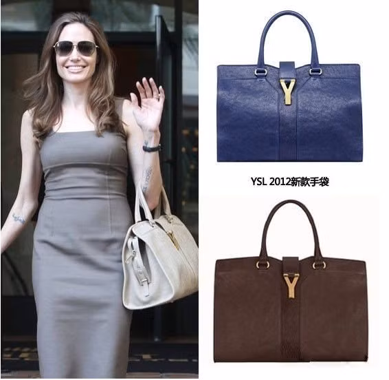 Angelina Jolie lại đắm say với thương hiệu YSL.