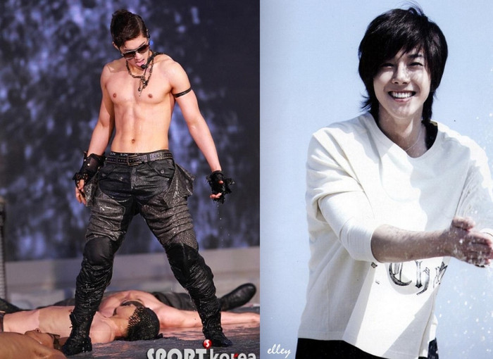 Chàng ca sĩ nổi tiếng Kim Hyun Joong không chỉ làm fan điên đảo vì giọng hát, mà với boby 6 múi nam tính càng khiến fan "ngây ngất" hơn. Chàng ca sĩ nổi tiếng Kim Hyun Joong không chỉ làm fan điên đảo vì giọng hát, mà với boby 6 múi nam tính càng khiến fan "ngây ngất" hơn.