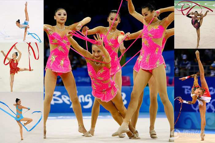 Bộ môn thể dục với múa dải lụa, múa vòng,... đều tạo nên ấn tượng rất lớn.