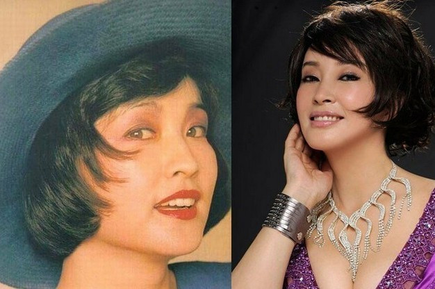 Người đẹp không tuổi Lưu Hiểu Khánh mày rậm mắt to.