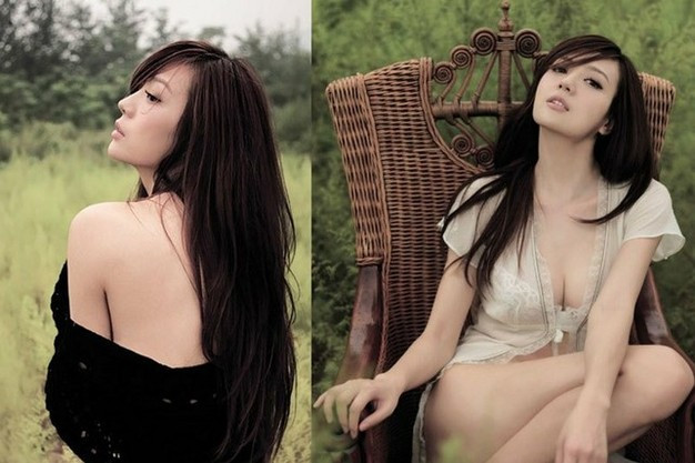 Châu Vi Đông, người đẹp gợi cảm xứ Đài với dáng người gợi cảm, khuôn mặt nhỏ mị lực hấp dẫn.