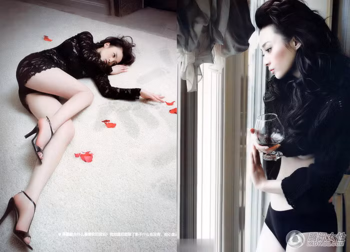 Sau khi sinh con Tưởng Cần Cần ngày một "thoải mái" và gợi cảm hơn, trái ngược với phong cách ngọc nữ ngày trước.