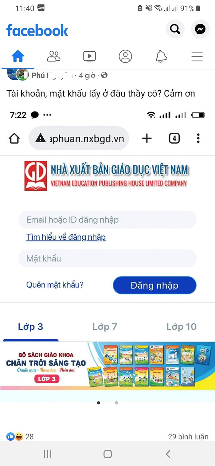 Giáo viên lo lắng khi không thực hiện được bài thu hoạch sau khi tập huấn sách giáo khoa. Ảnh: N.L