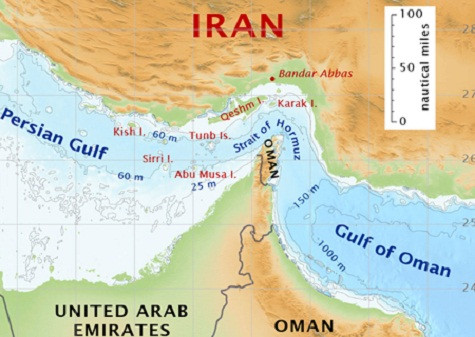 Eo biển Hormuz có vị trí chiến lược Eo biển Hormuz có vị trí chiến lược